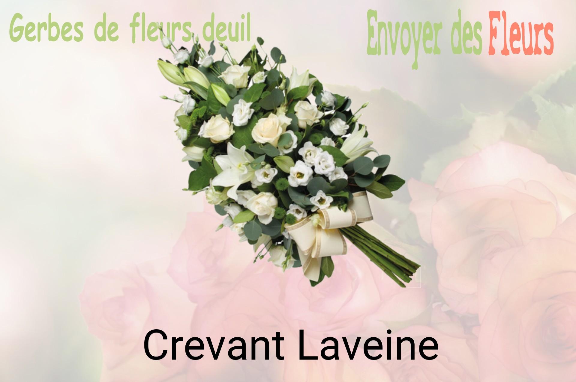 Gerbe de fleurs de deuil livrée à Crevant-Laveine